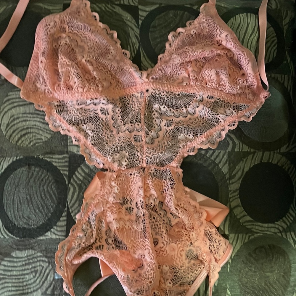 Pink Lacey Lingerie